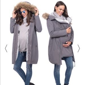 Seraphine 3-in-1 Maternity Parka - Slate